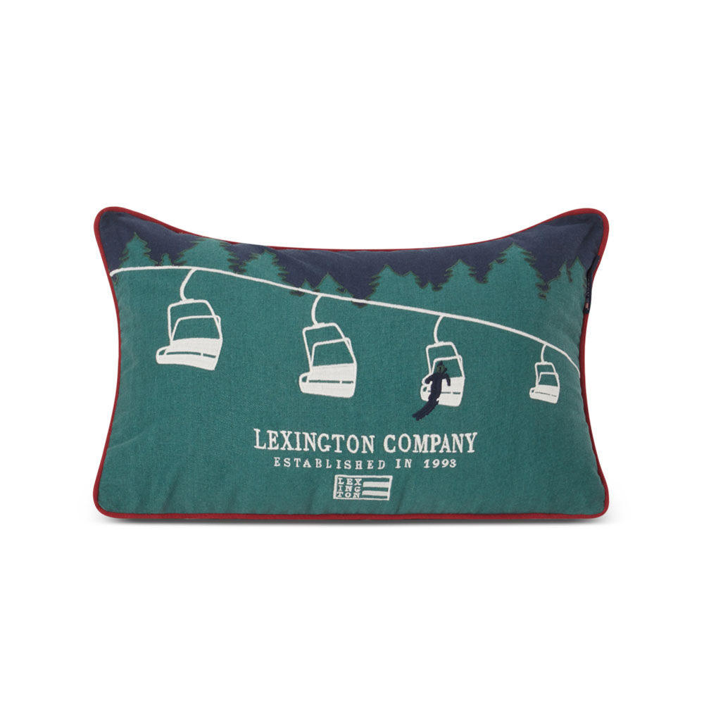 Lexington Ski Lift Organic Cotton Twill Prydnadskudde