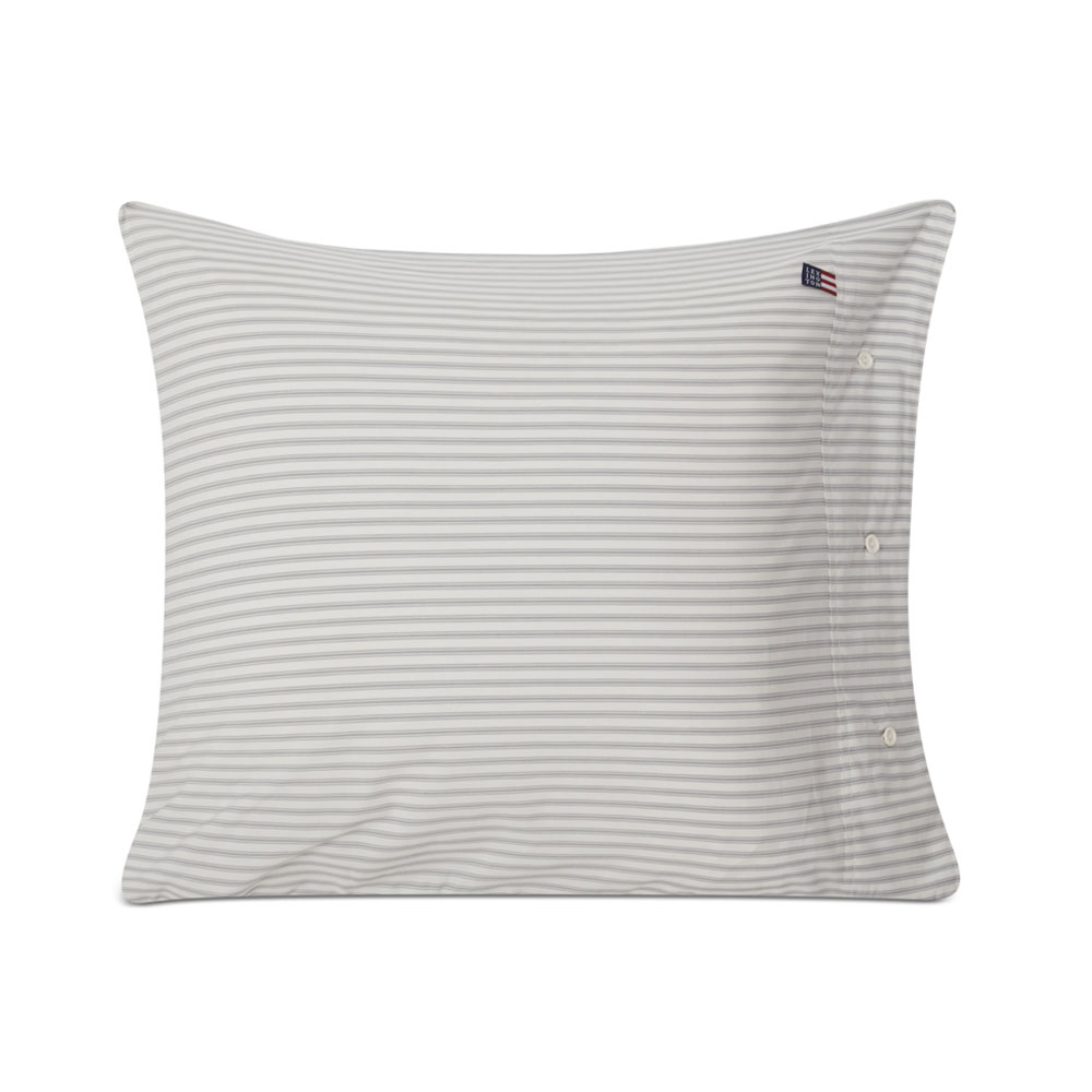 Lexington Striped Cotton Poplin Randigt Örngott