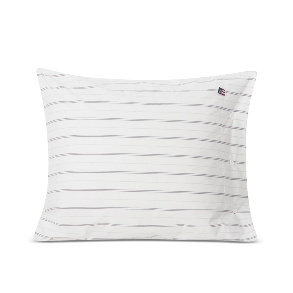 Lexington Striped Cotton Poplin Randigt Örngott