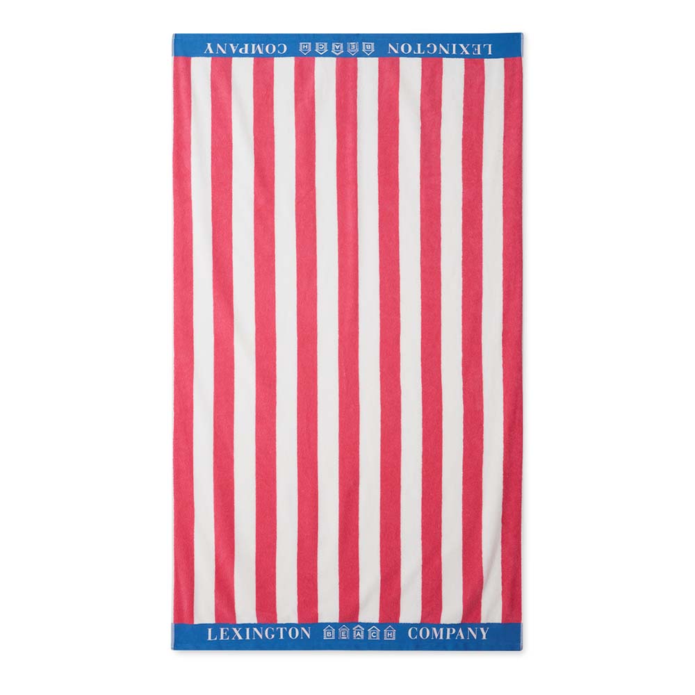 Lexington Striped Cotton Terry Beach Handduk