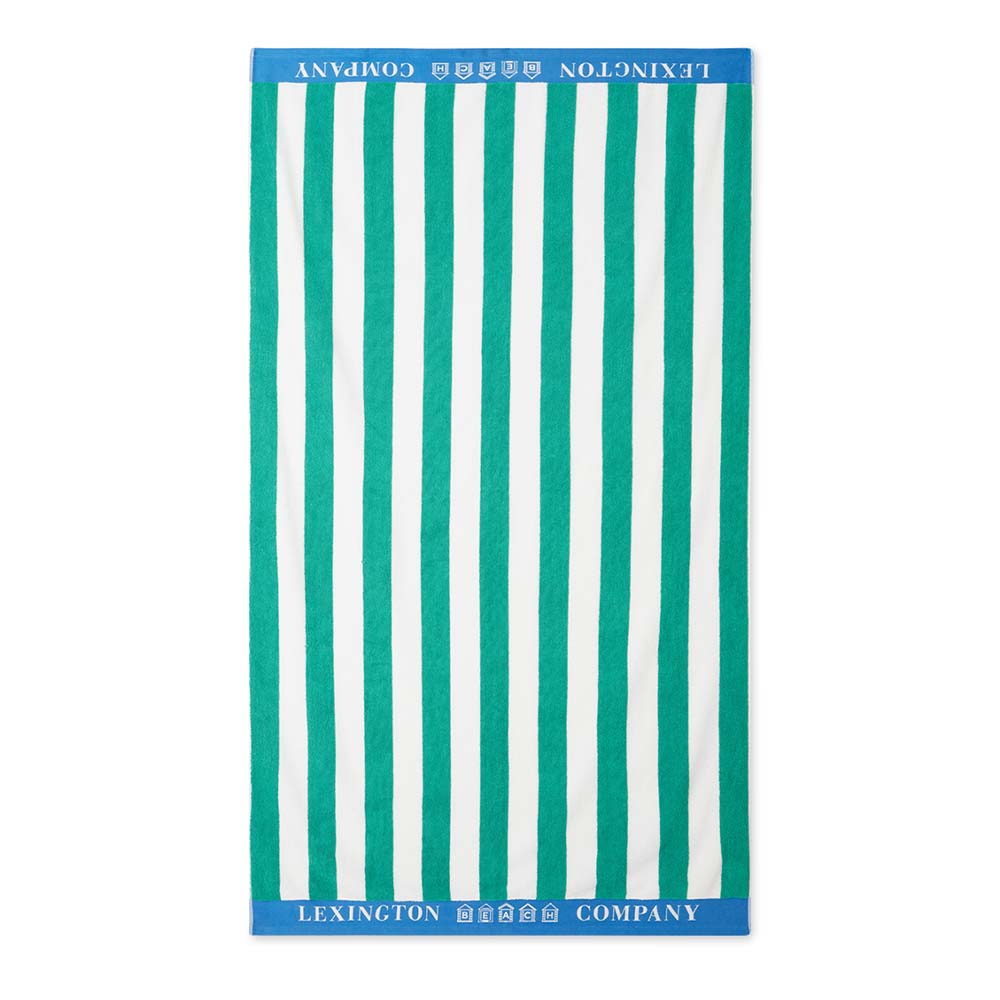 Lexington Striped Cotton Terry Beach Handduk