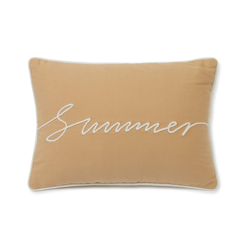 Lexington Summer Small Rope Text Cotton Twill Prydnadskudde