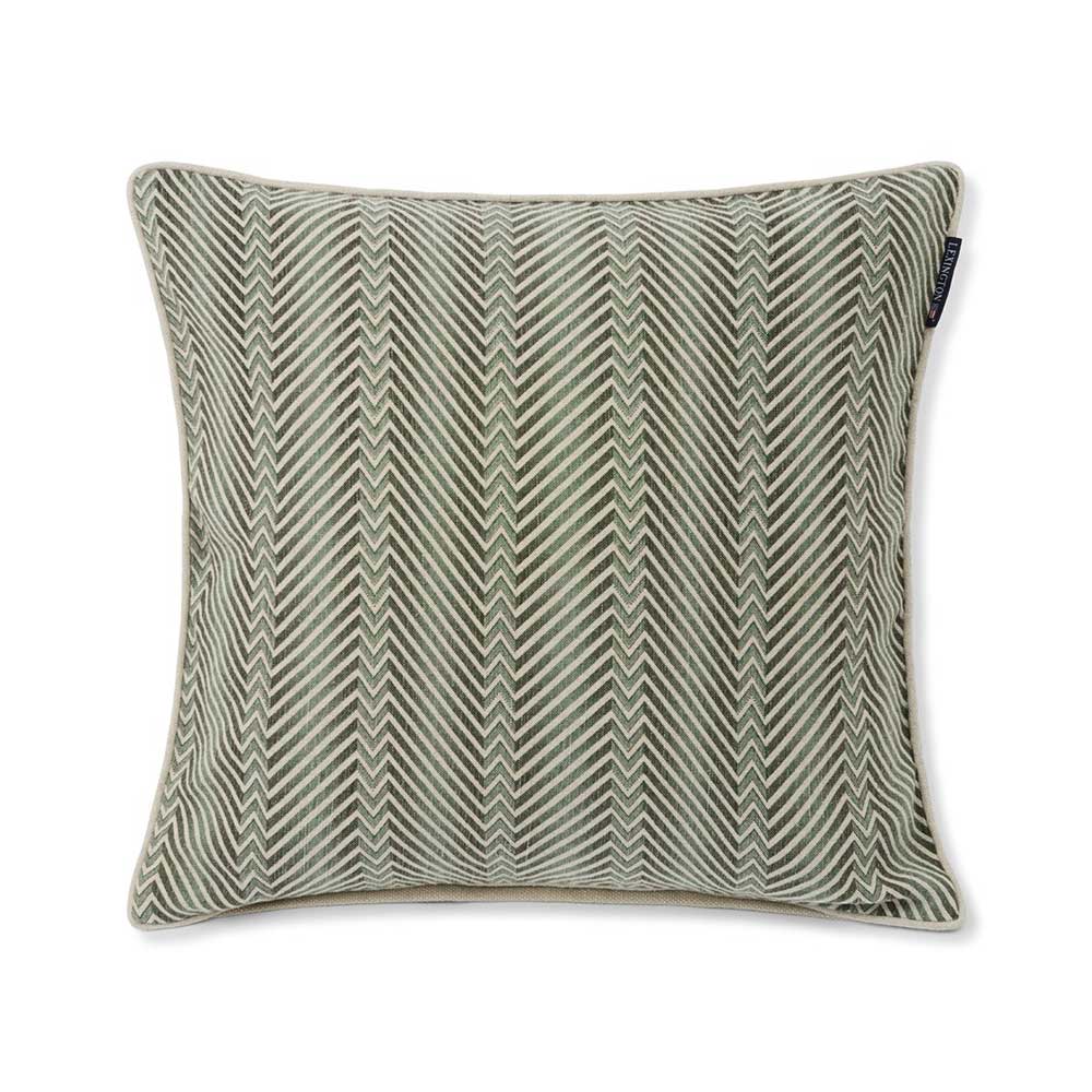 Lexington Zig Zag Printed Linen/Cotton Kuddfodral