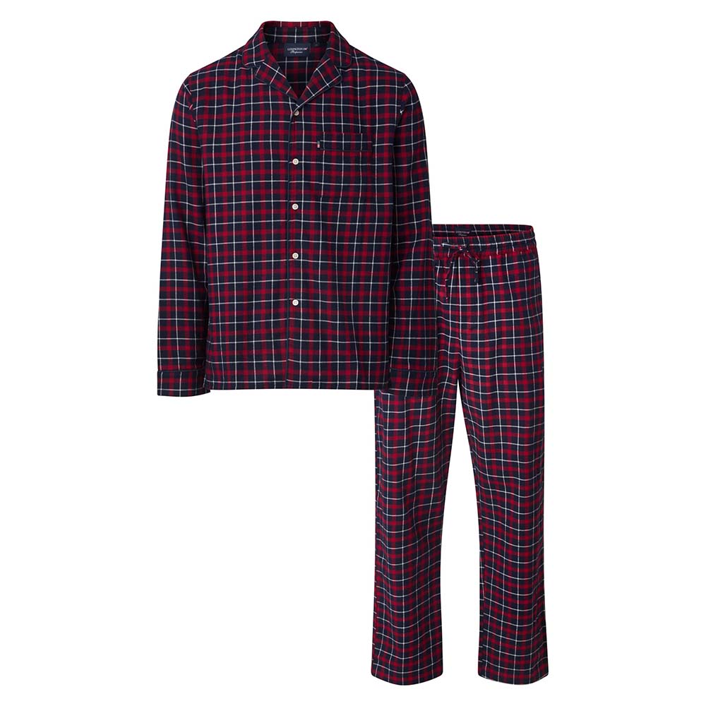 Lexington Miranda Organic Cotton Checked Flannel Pyjamas XS Blå