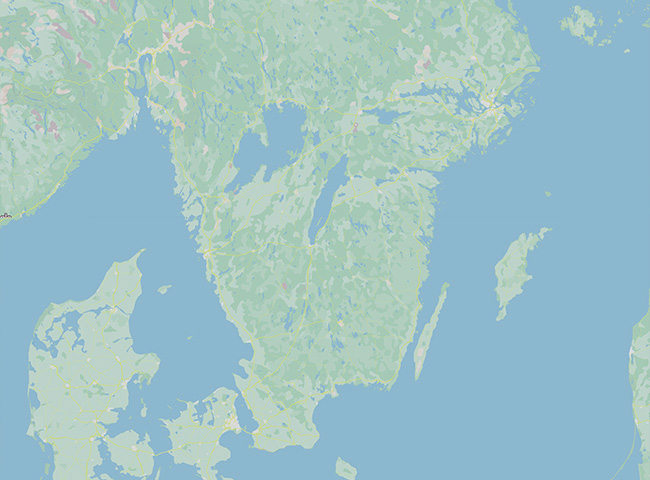 Karta &ouml;ver S&ouml;dra sverige