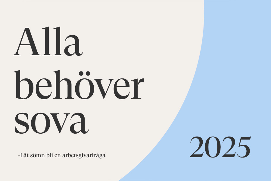 S&ouml;mn &auml;r h&auml;lsa - sovande kvinna i s&auml;ng