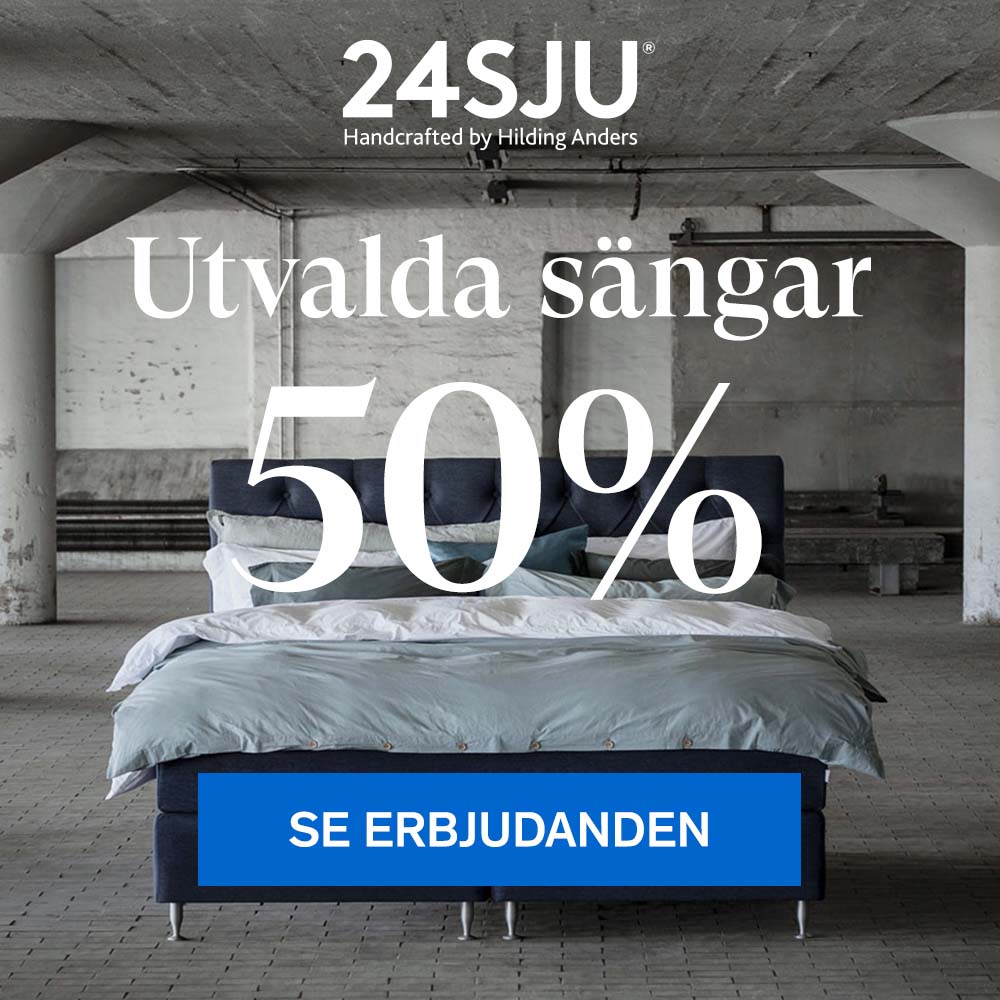 50% på utvalda sängar från 24SJU