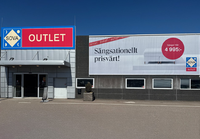 SOVA Outlet Butik i L&ouml;ddek&ouml;pinge - Center Syd