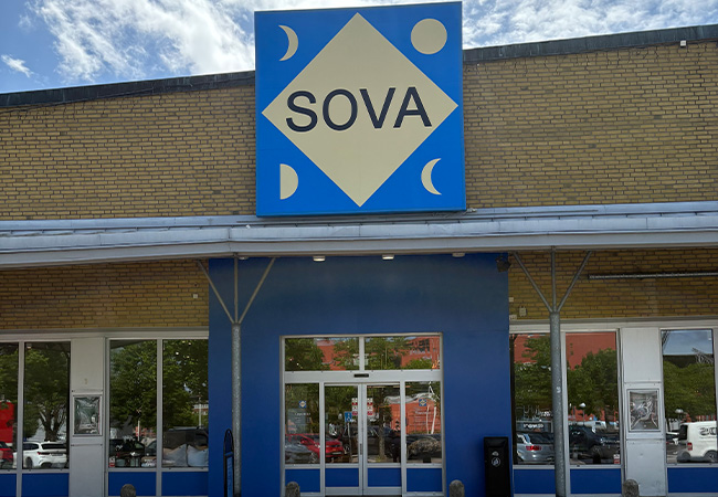 Sova butik på Knalleland, Borås
