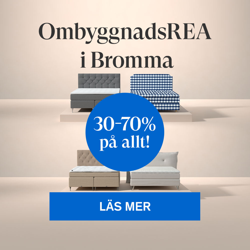 OmbyggndasREA i Bromma - 70-30% rabatt på allt!